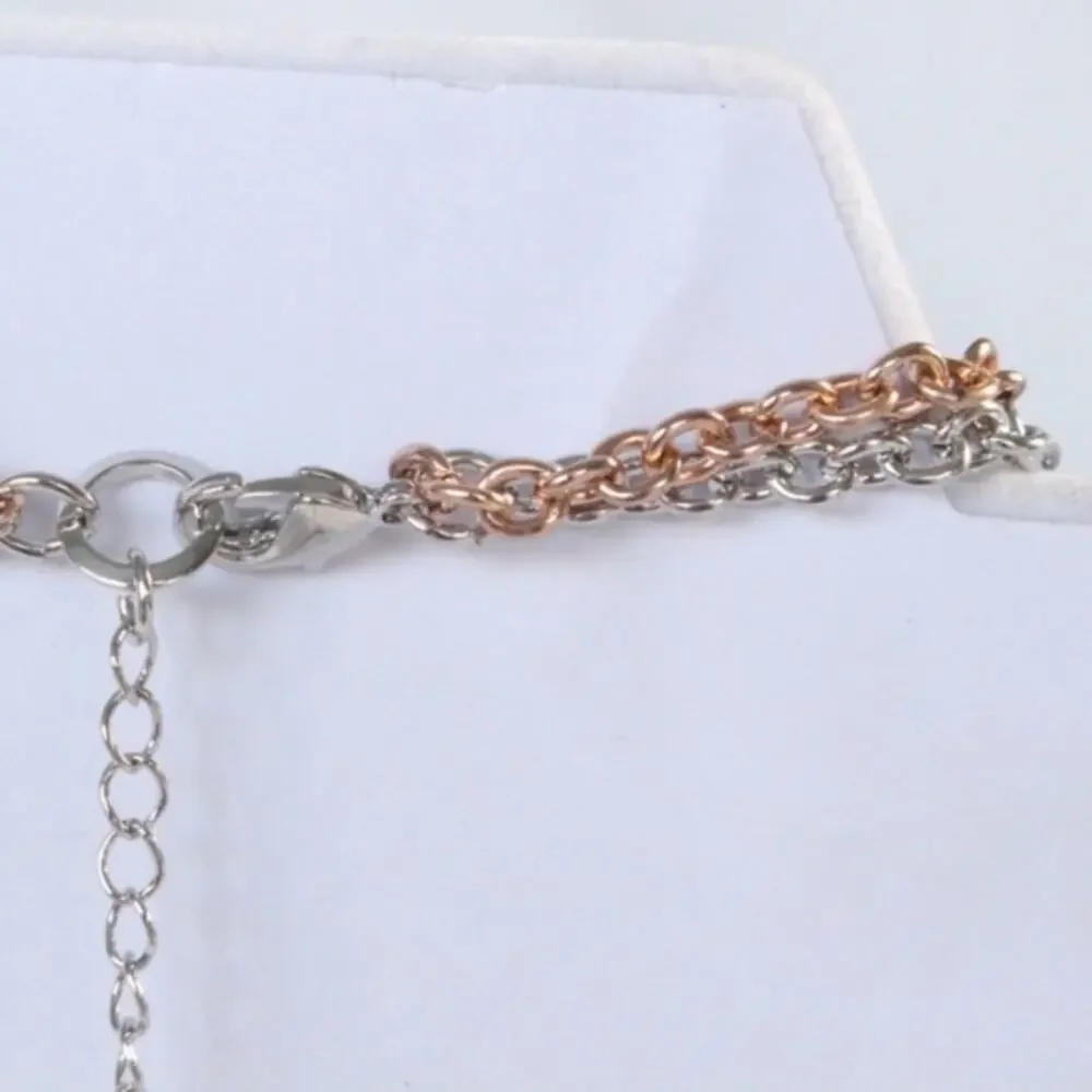 NEW Necklace Double Strand Rough Cut